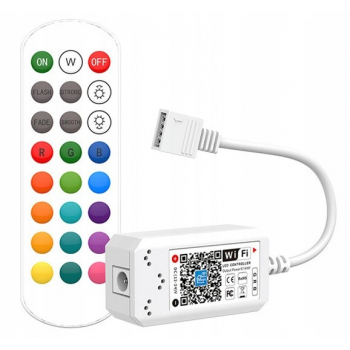 ZESTAW LED 5M PILOT Taśma 150 RGB wodoodporna WiFi