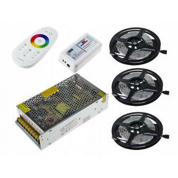 ZESTAW 450LED Taśma 15M RGB BIAŁY Wodoodporny 5050