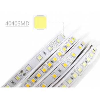 Taśma 600 LED 4040 Wodoodporna 120/m 5m CIEPŁA