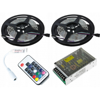 ZESTAW 10M 300LED Pilot Radiowy Taśma 5050 RGB5050