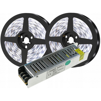ZESTAW 600 LED 10M 60/M Taśma 2835 BIAŁY Zimny