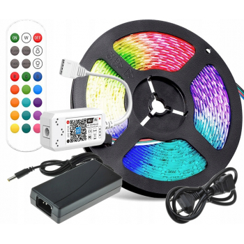 ZESTAW LED Smart WiFi Taśma RGB rolka 10m 24V PRO