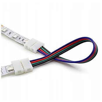 Złączka LED 4pin RGB 5050 10mm ŁĄCZNIK 2 x klik