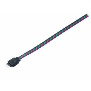 Złączka LED ŁĄCZNIK 4pin z przewodem RGB drabinka
