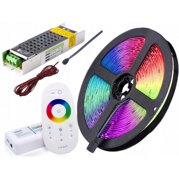 ZESTAW 150 LED Pilot Taśma 5050 5M RGB BIAŁY IP20